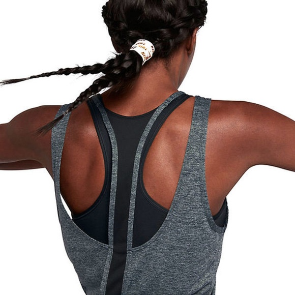 Nike Dri-Fit Womens Studio Tank Top White - Picture 5 of 6